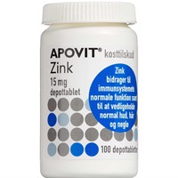 Apovit Zink 15 mg, 100 stk.